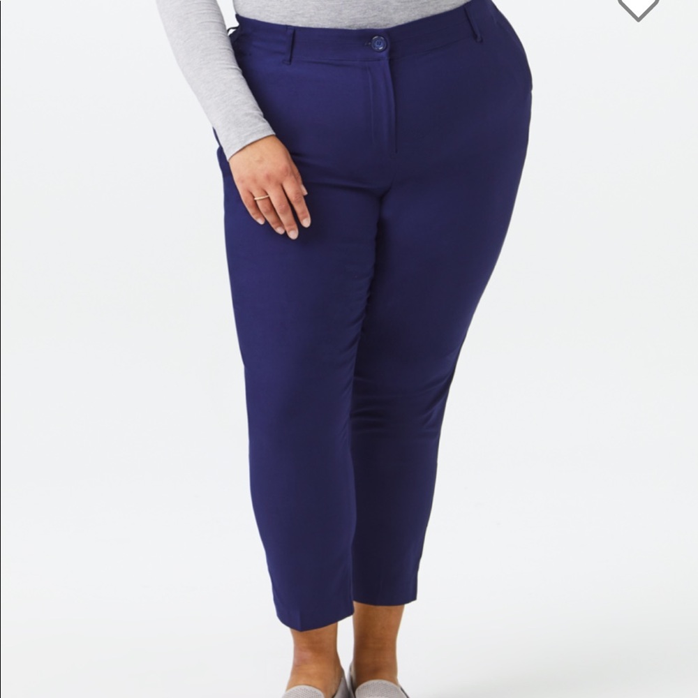 Prescott New York, Salerno Ankle Pant, Navy, 24